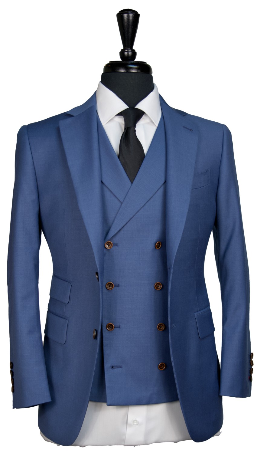 Cornflower Blue Wool Suit