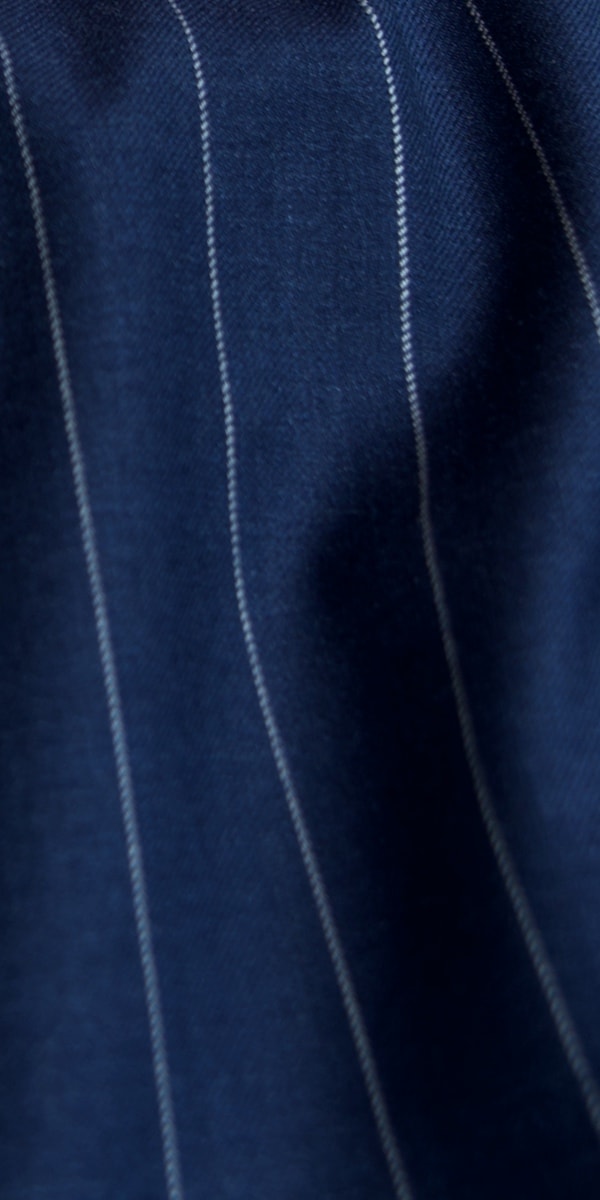 Oxford Blue Pinstripe Wool Suit