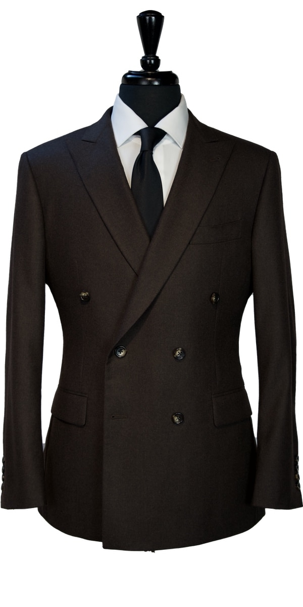 Brown Worsted Wool Suit