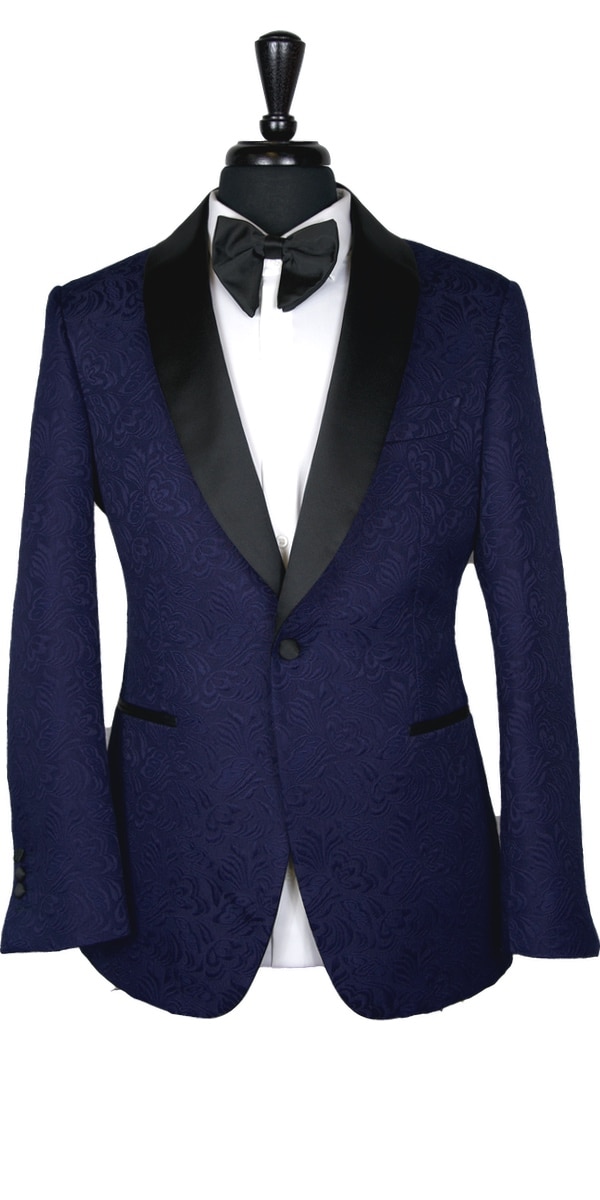 Blue Jacquard Tuxedo