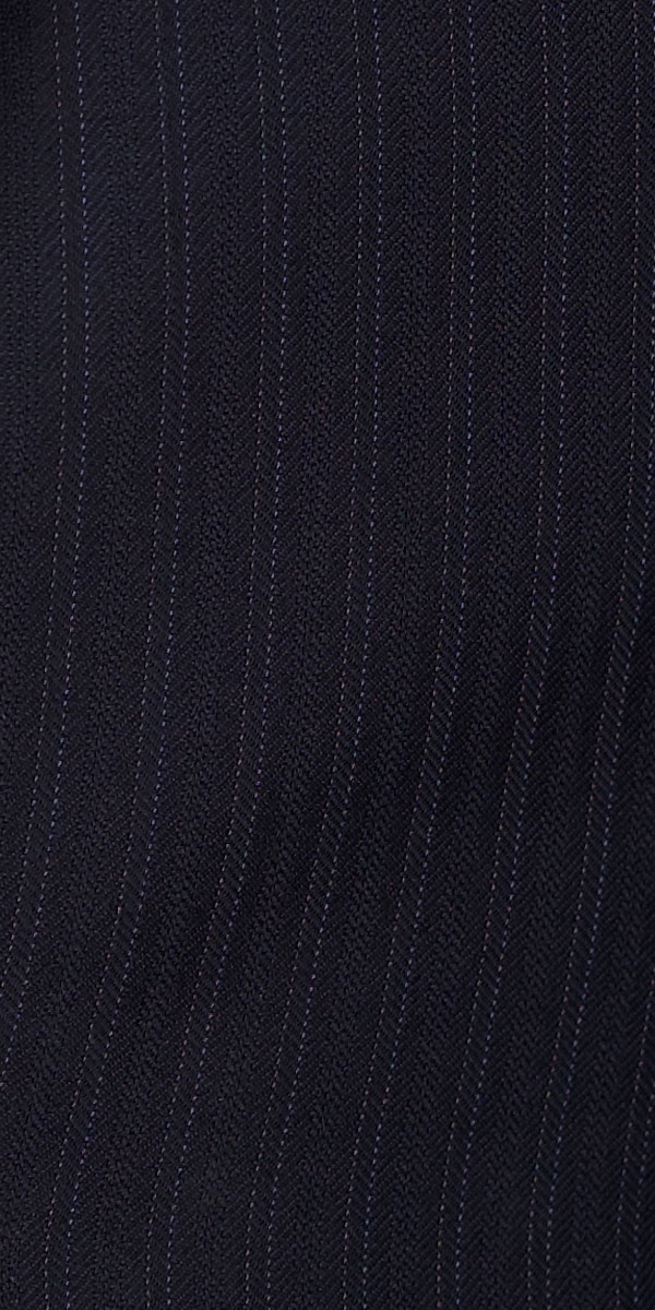 Midnight Blue Subtle Stripe Wool Suit