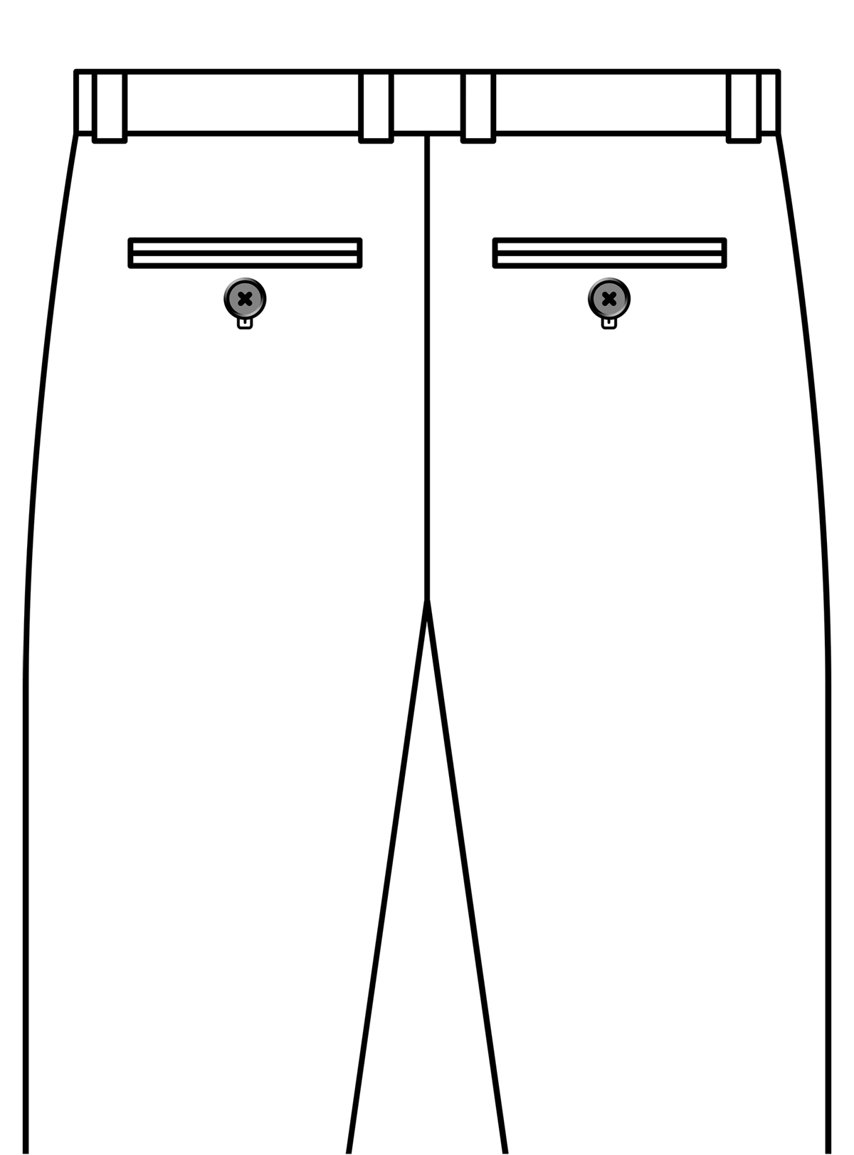 Pant Back Flap