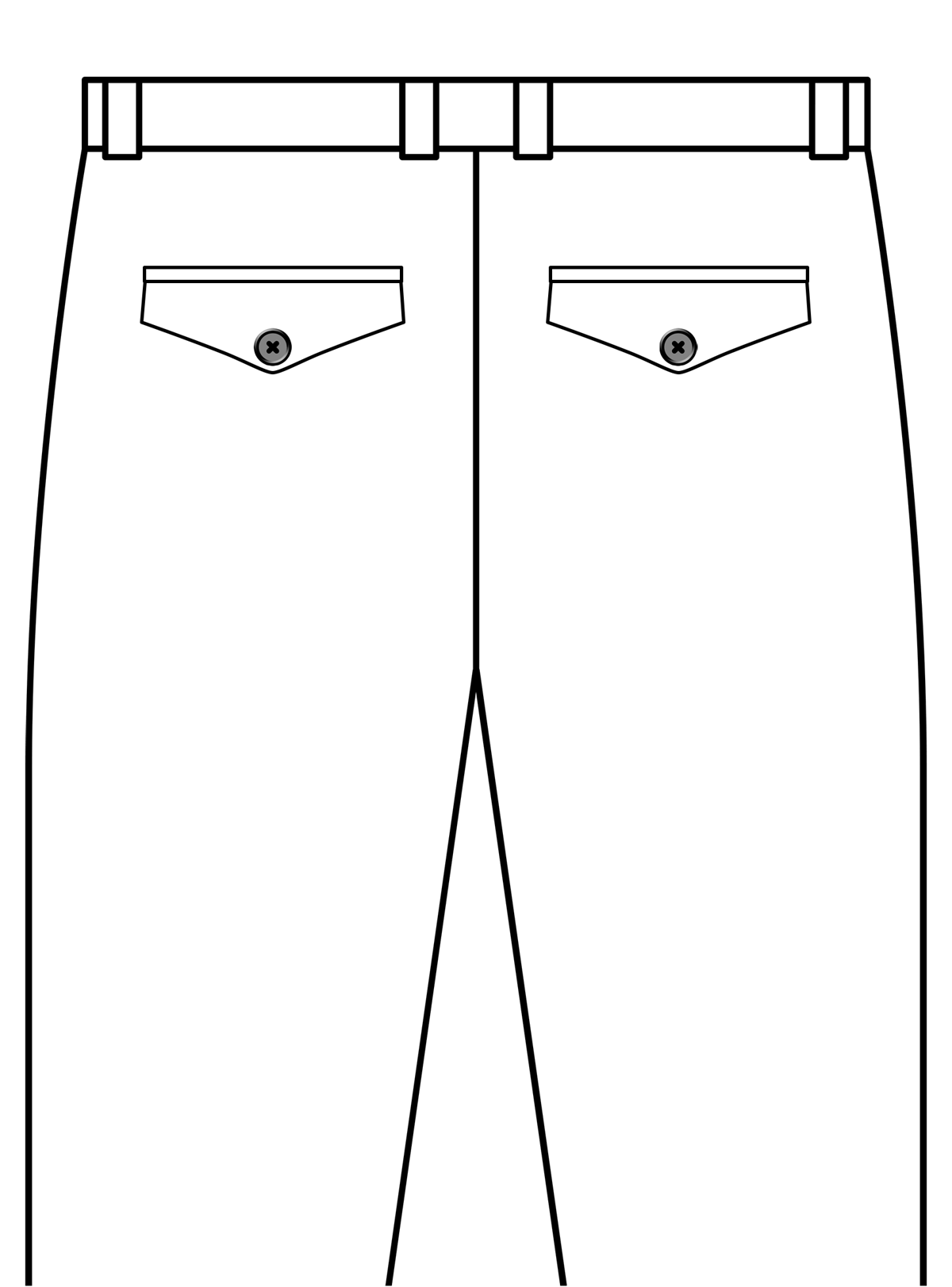 Pant Back Flap