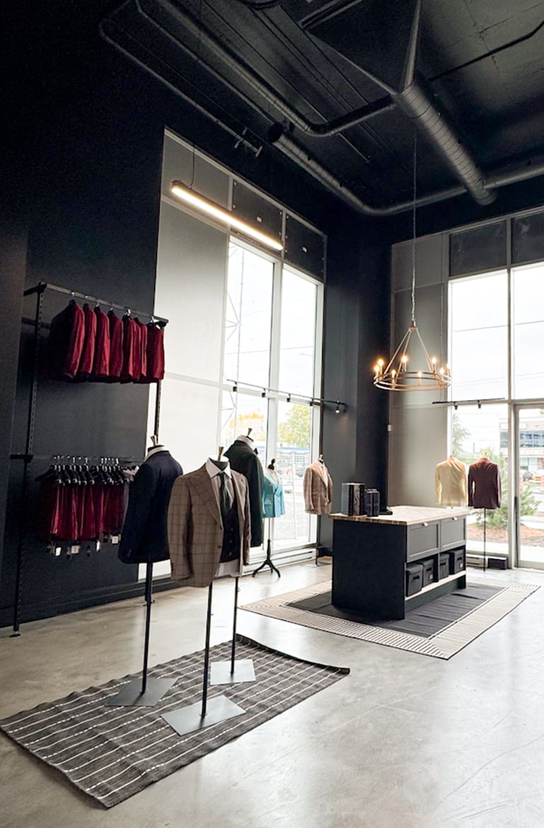 SUITABLEE Laval showroom interior, Boulevard Saint-Martin
