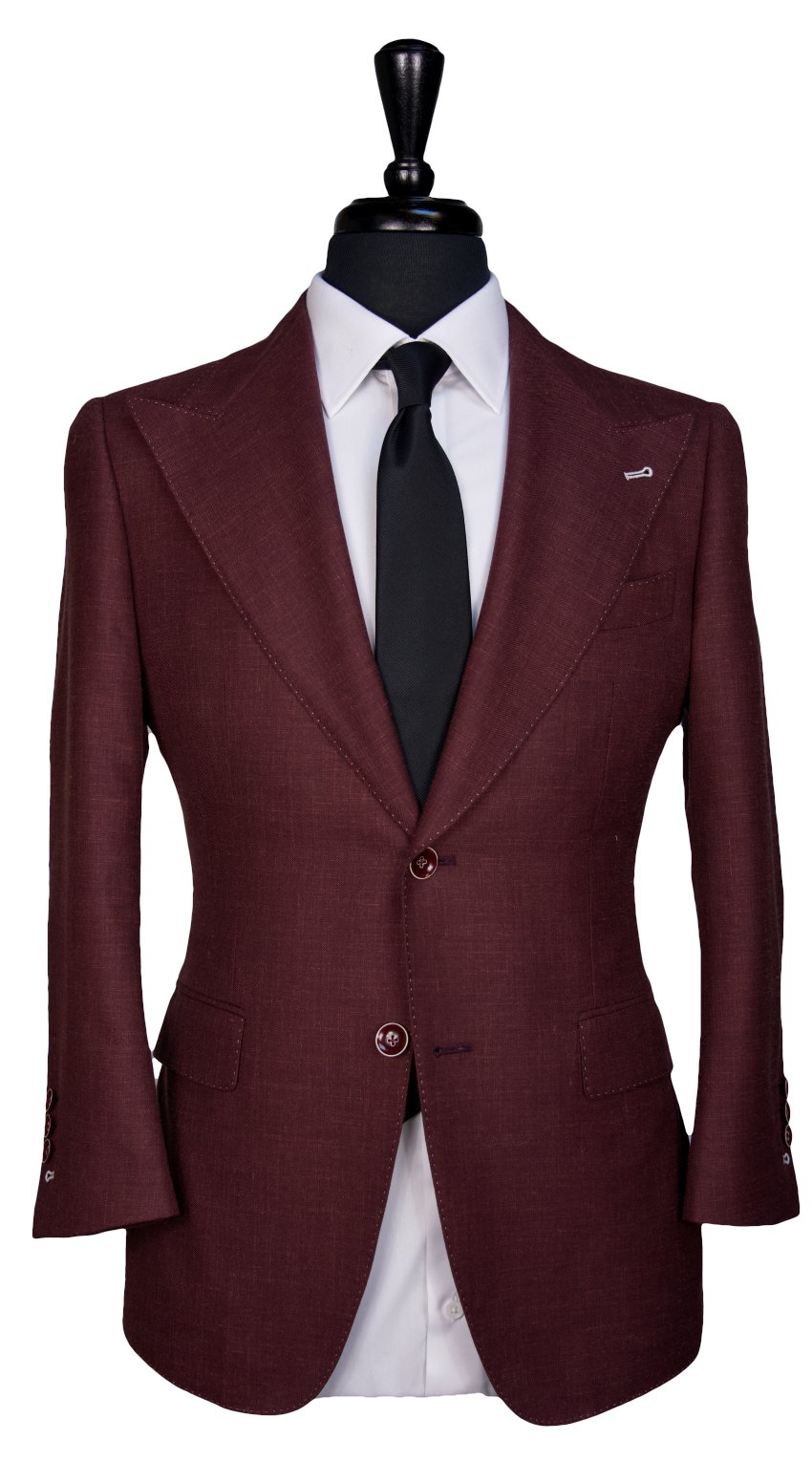 Red Jam Wool Suit