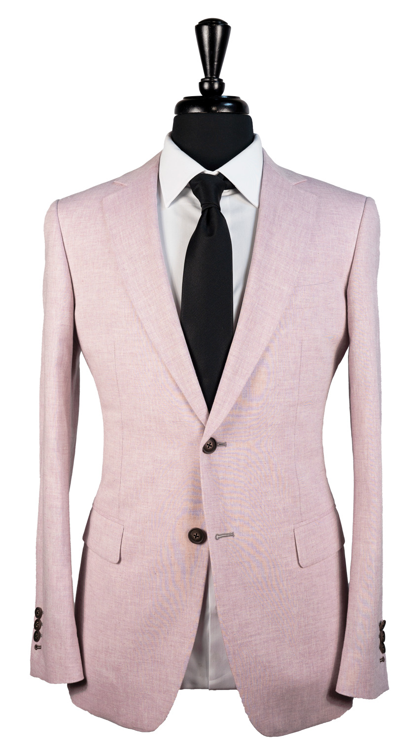 Blush Linen Blend Suit