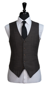 Brown Burgundy Wool Suit