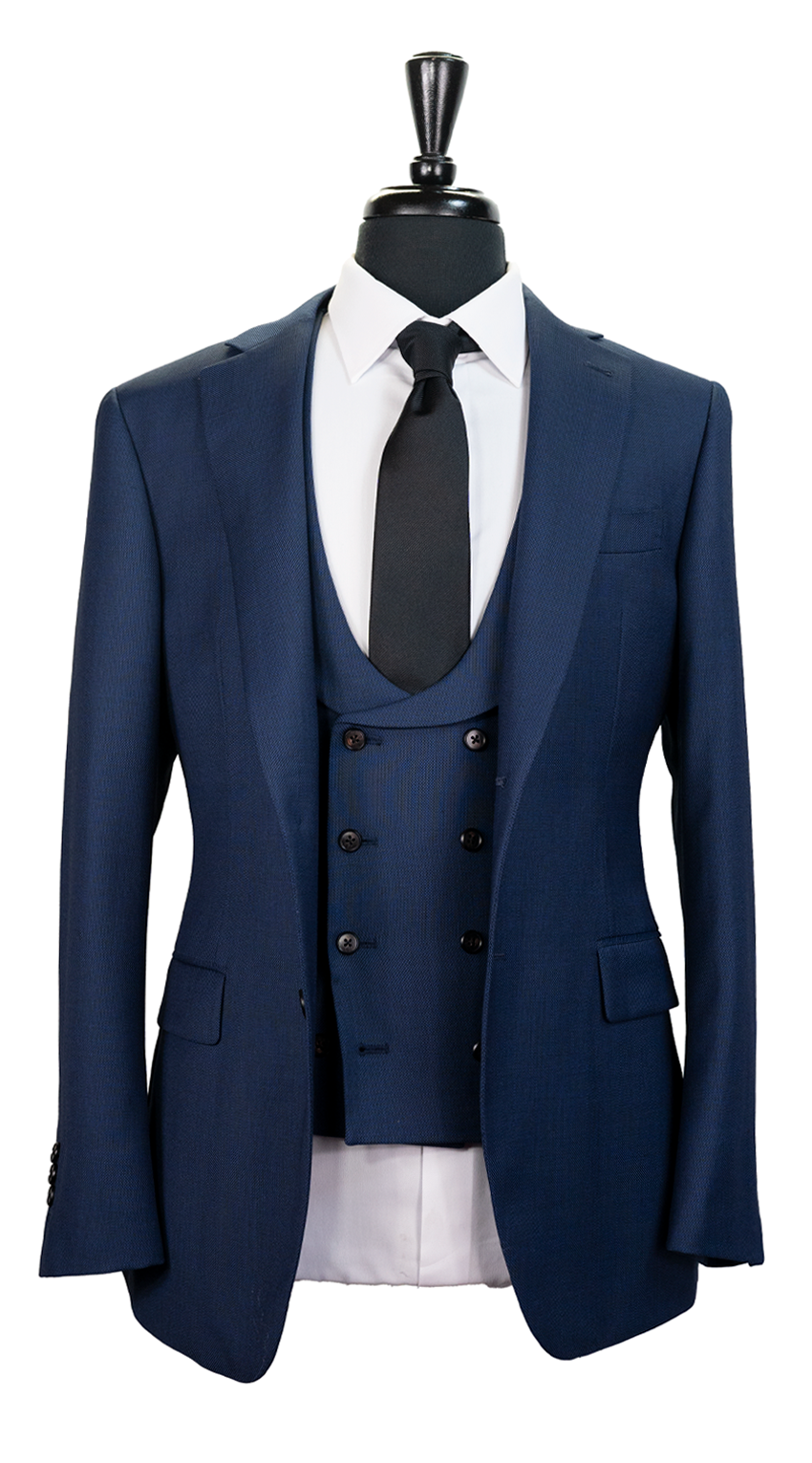 Royal Blue Birdseye Wool Suit