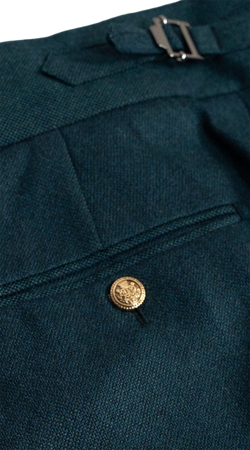 Teal Monarch Double-Breasted Suit