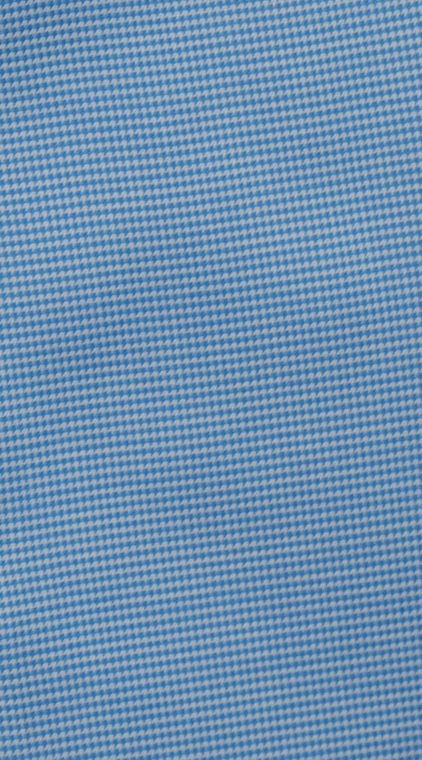 Blue Micro-Gingham Dress Shirt