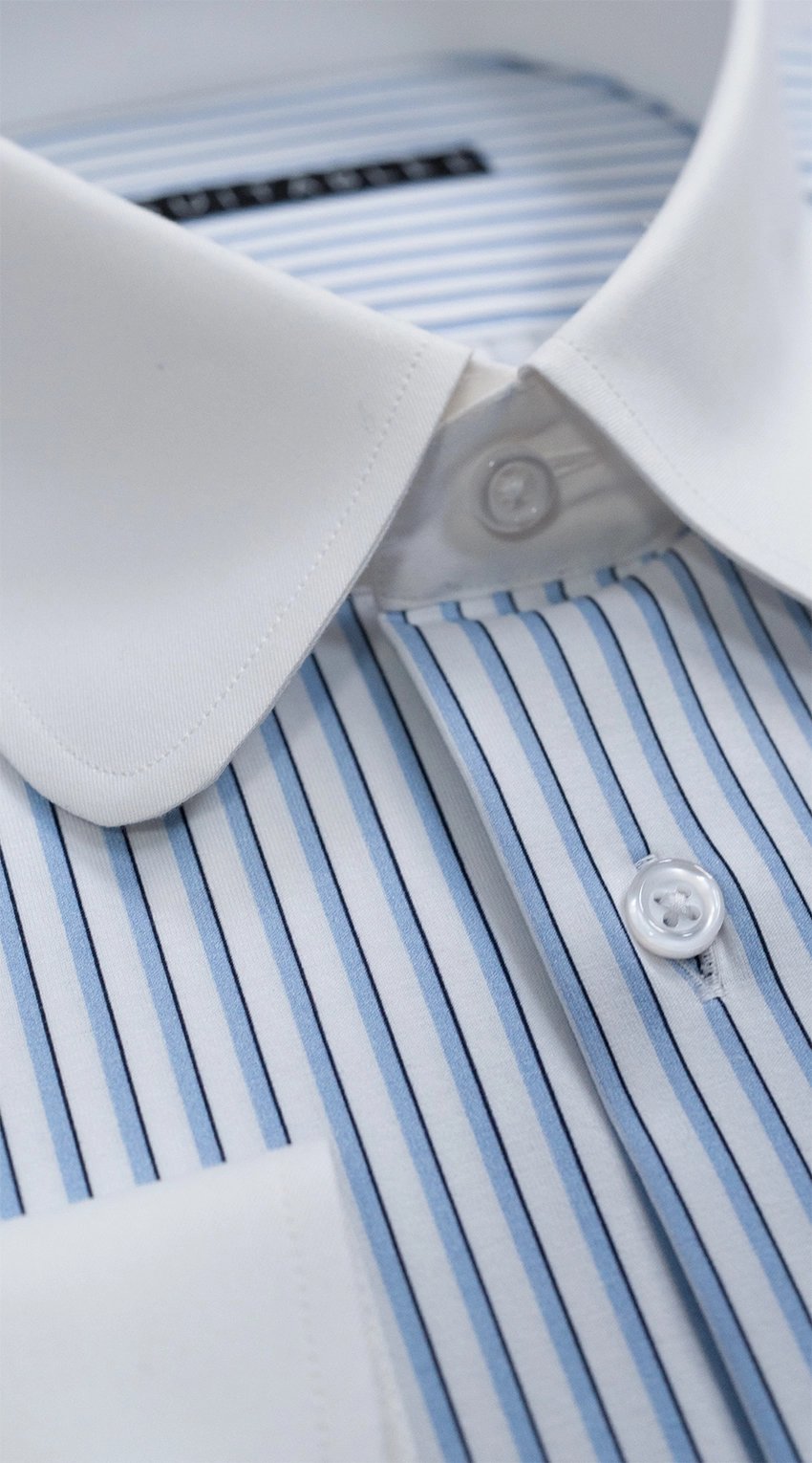 Blue Stripe Stretch Dress Shirt