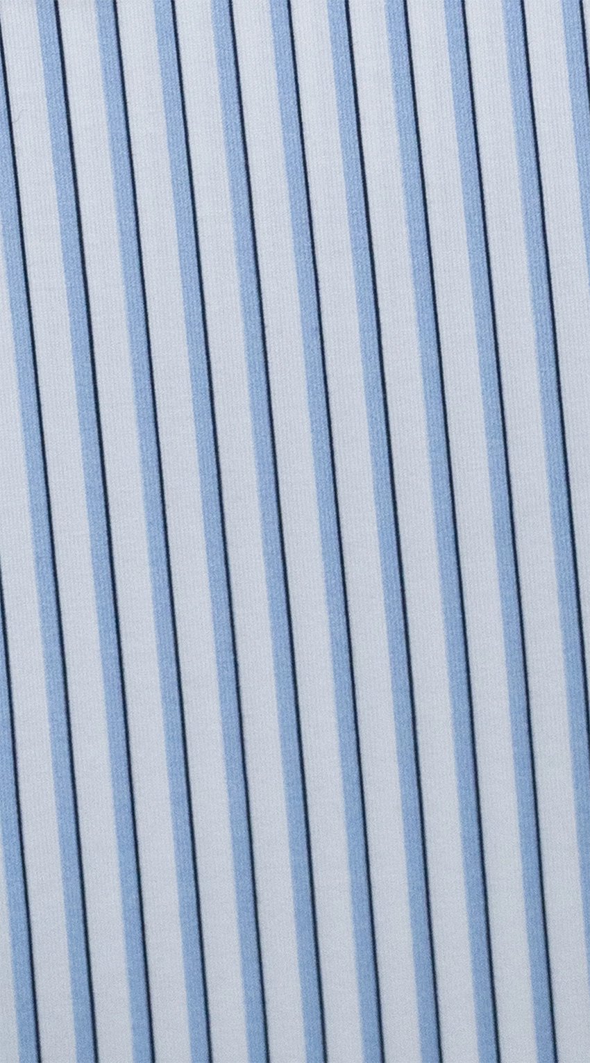 Blue Stripe Stretch Dress Shirt