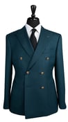 Teal Monarch Double-Breasted Suit