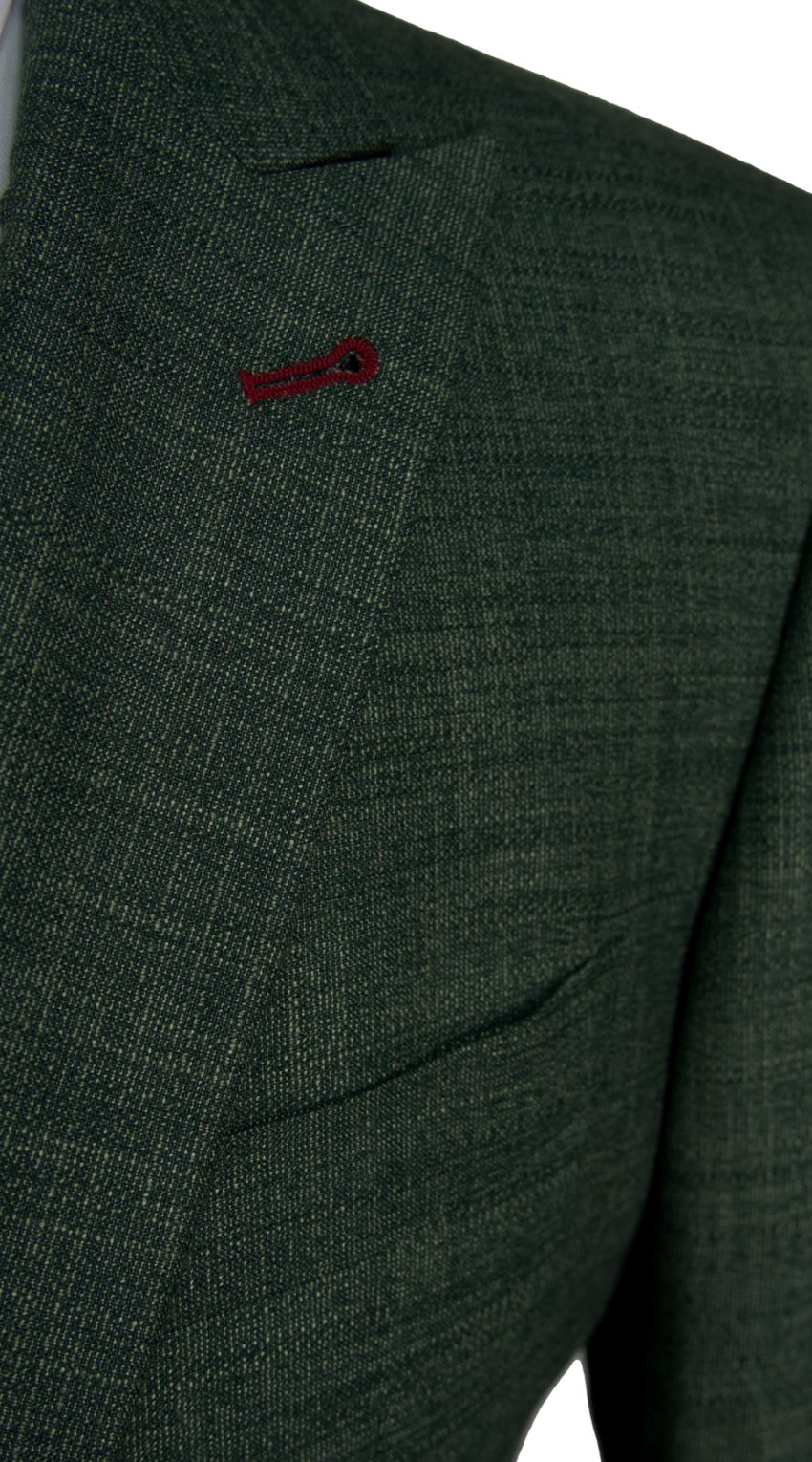 Textured Leaf Green Suit