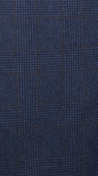 Manteau Croisé Carreaux Marine