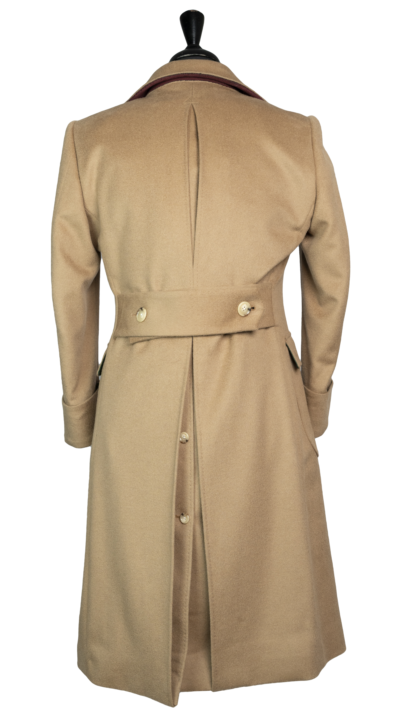 Complet Manteau Double-Breasted Laine Camel