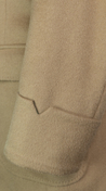 Camel Double-Breasted Wool Overcoat