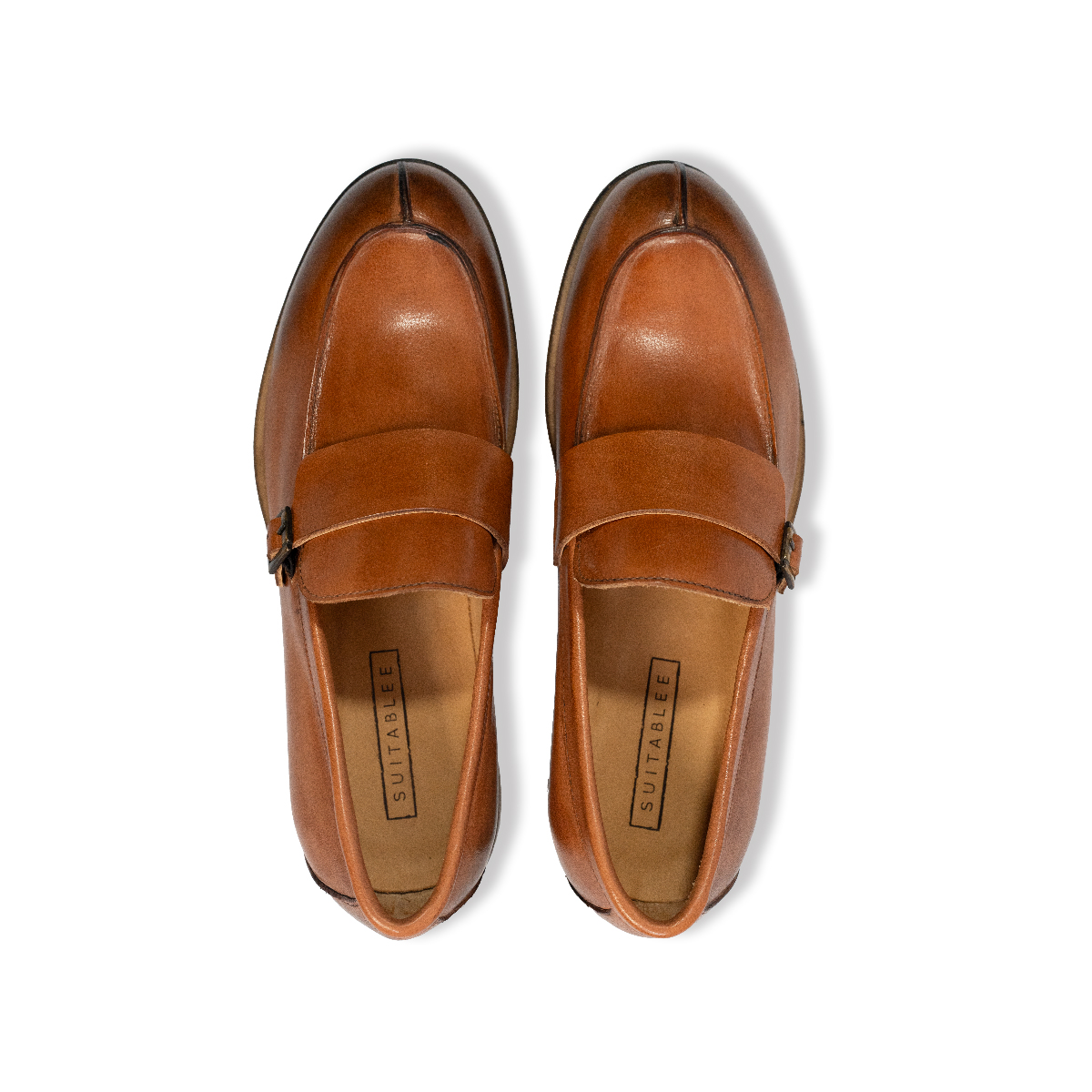 Caramel Loafer with Toe Split