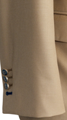 Caramel Double-Breasted Wool Suit