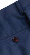 Complet Trois Pièces Rayures Cobalt