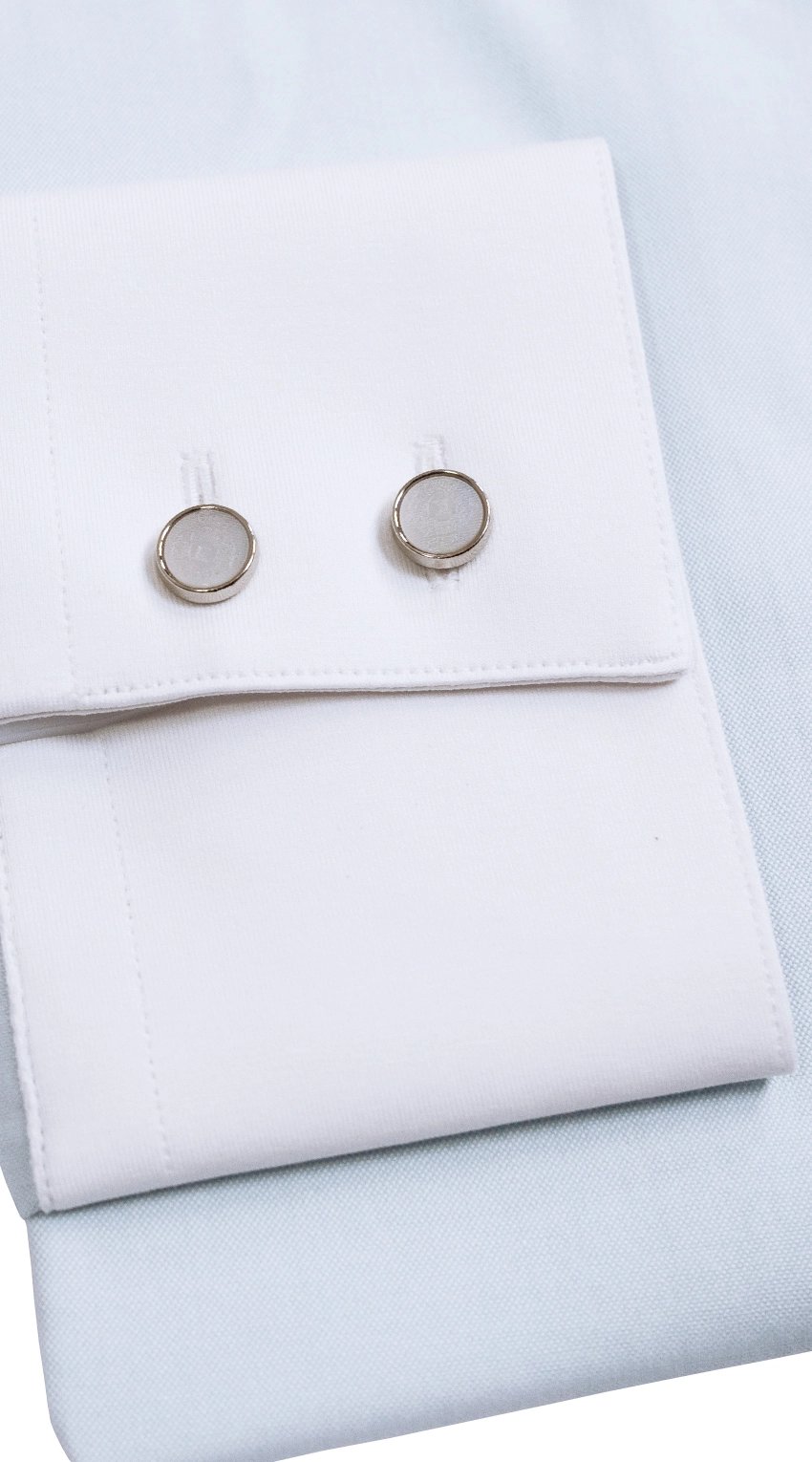 Ice Blue Contrast Dress Shirt
