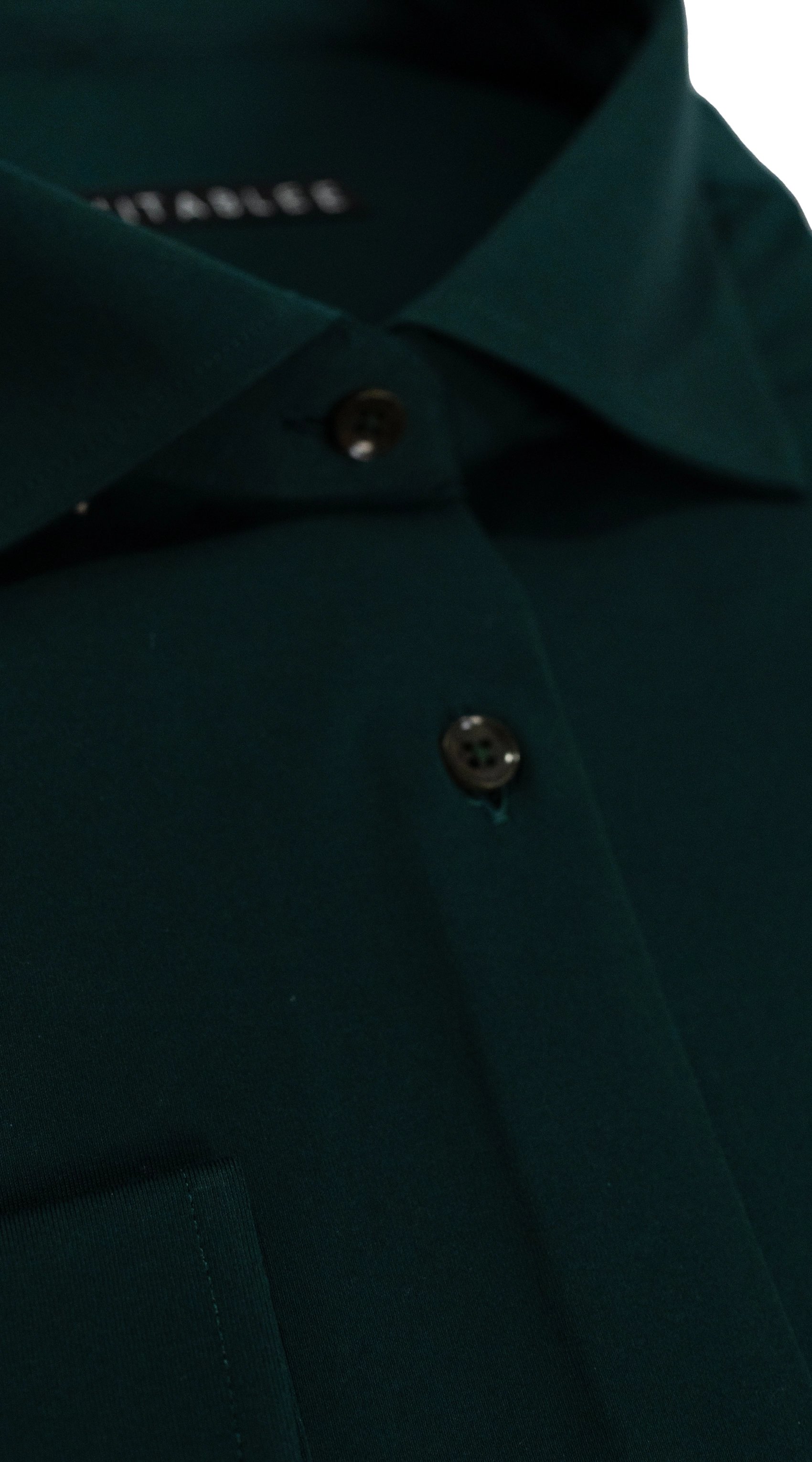 Chemise Habillée Stretch Vert Foncé