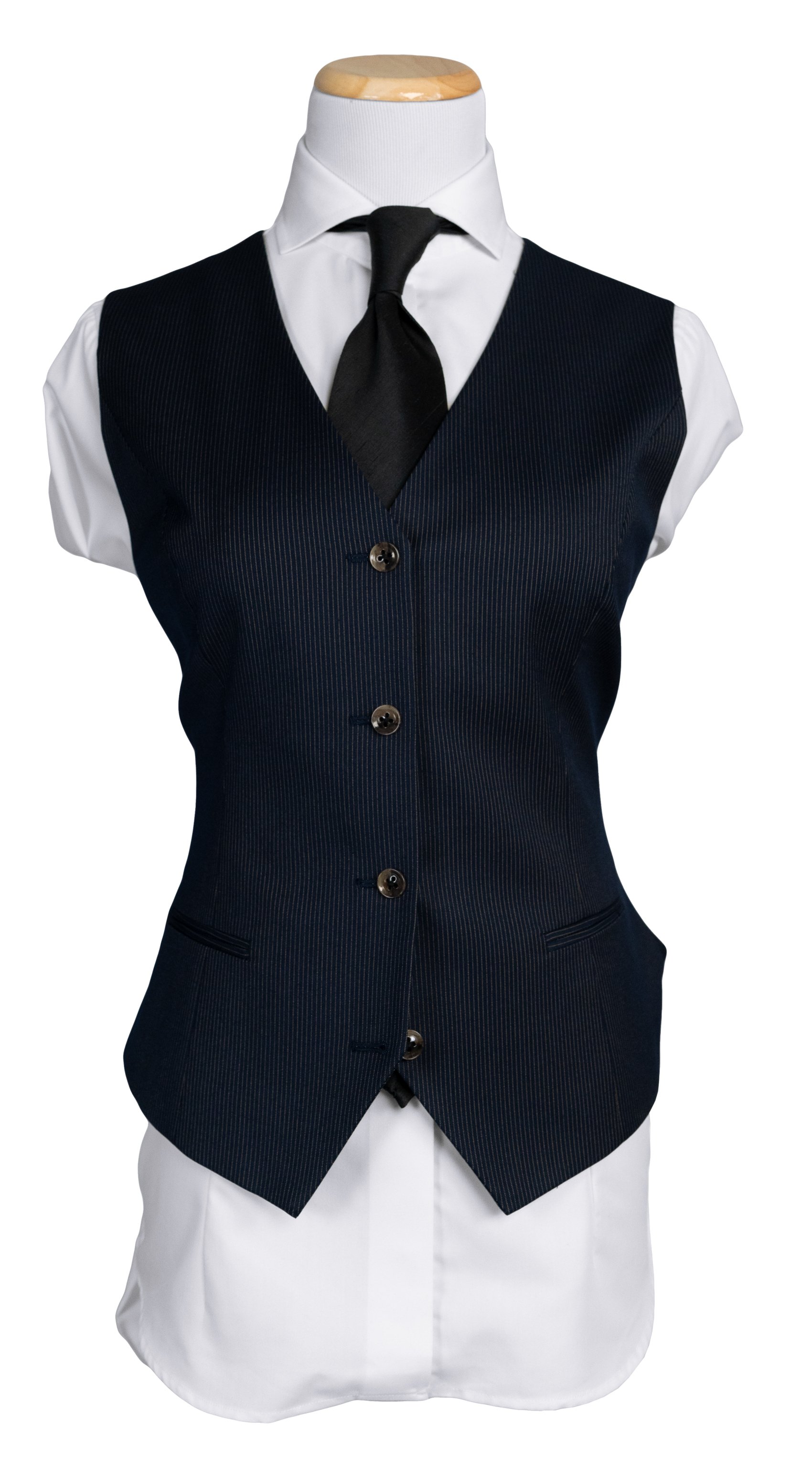 Dark Navy Pinstripe Suit