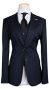 Dark Navy Pinstripe Suit