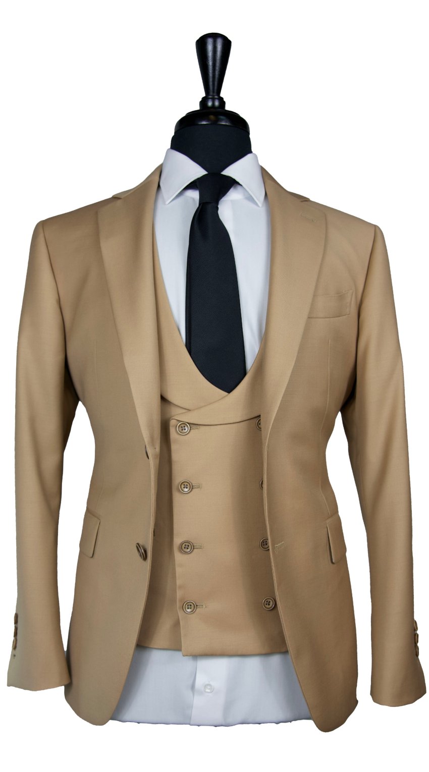 Light Caramel Wool Suit