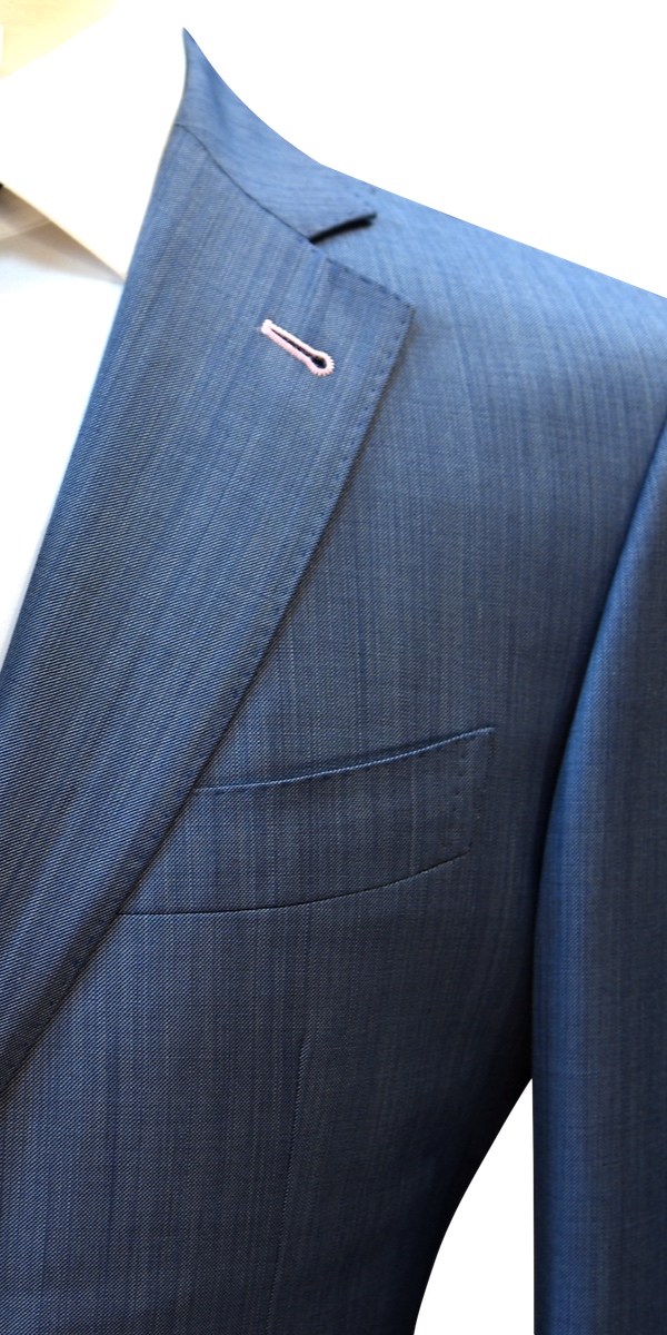 Denim Blue Wool Suit