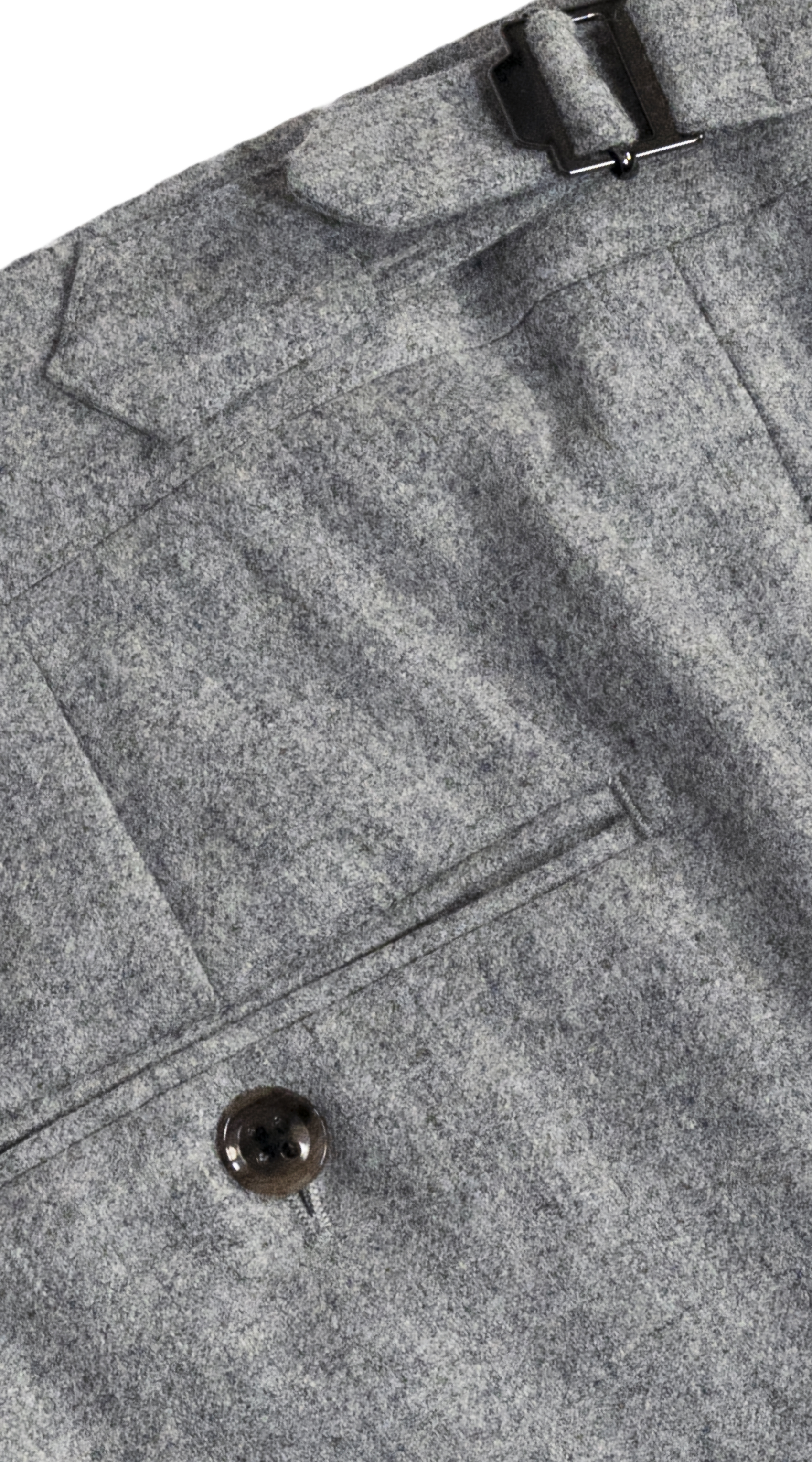 Complet Flanelle Laine Gris Clair