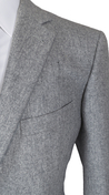 Complet Flanelle Laine Gris Clair
