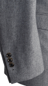 Complet Flanelle Laine Gris Clair