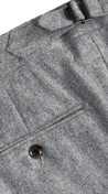 Complet Flanelle Laine Gris Clair