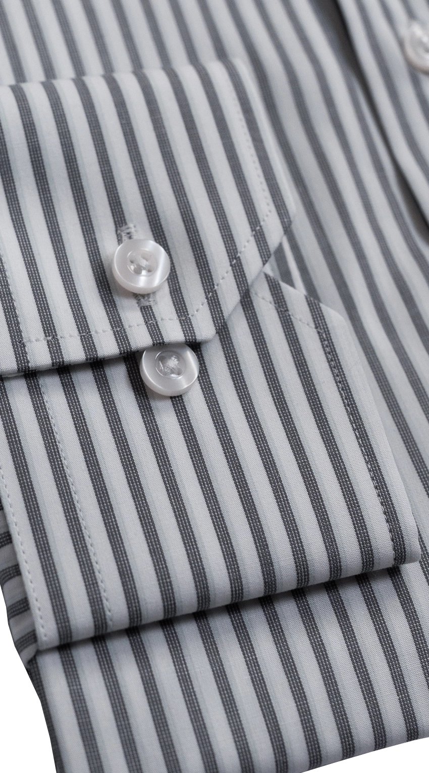 Chemise Habillée Rayures Graphite