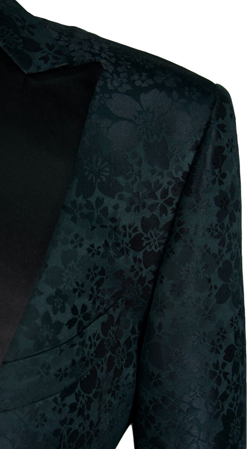 Green Floral Jacquard Tuxedo