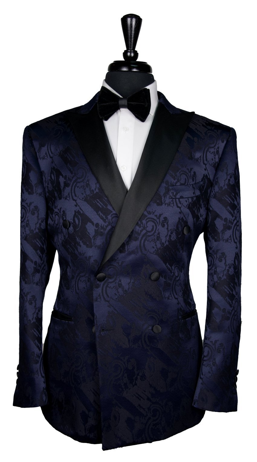 Royal Blue Jacquard Tuxedo