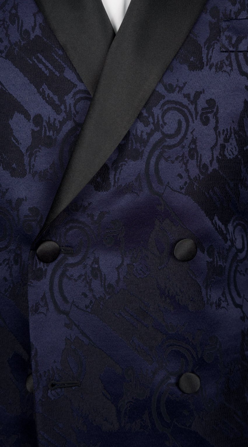 Royal Blue Jacquard Tuxedo