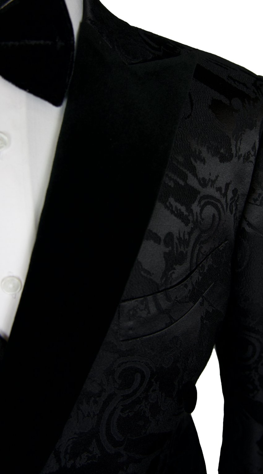 Black Velvet Jacquard Tuxedo