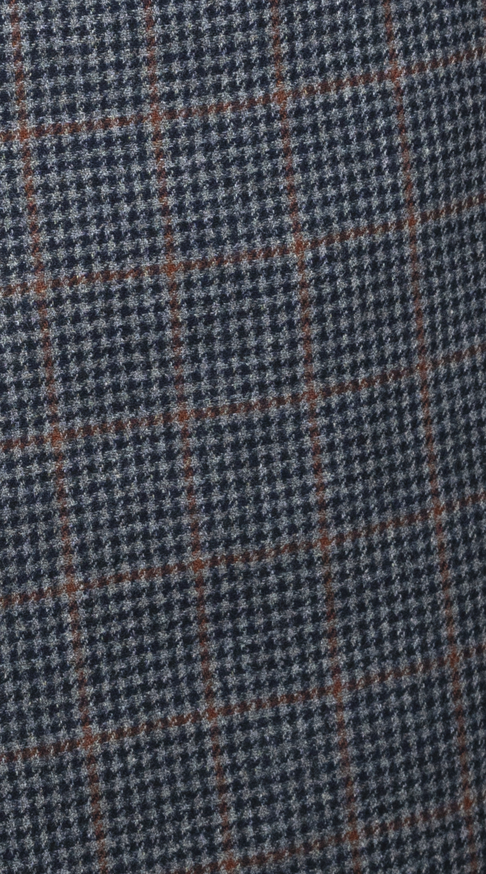 Blue Plaid Double-Breasted Overcoat