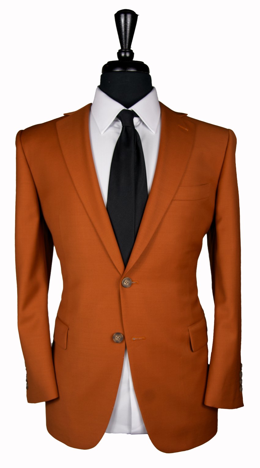 Burnt Orange Wool Suit