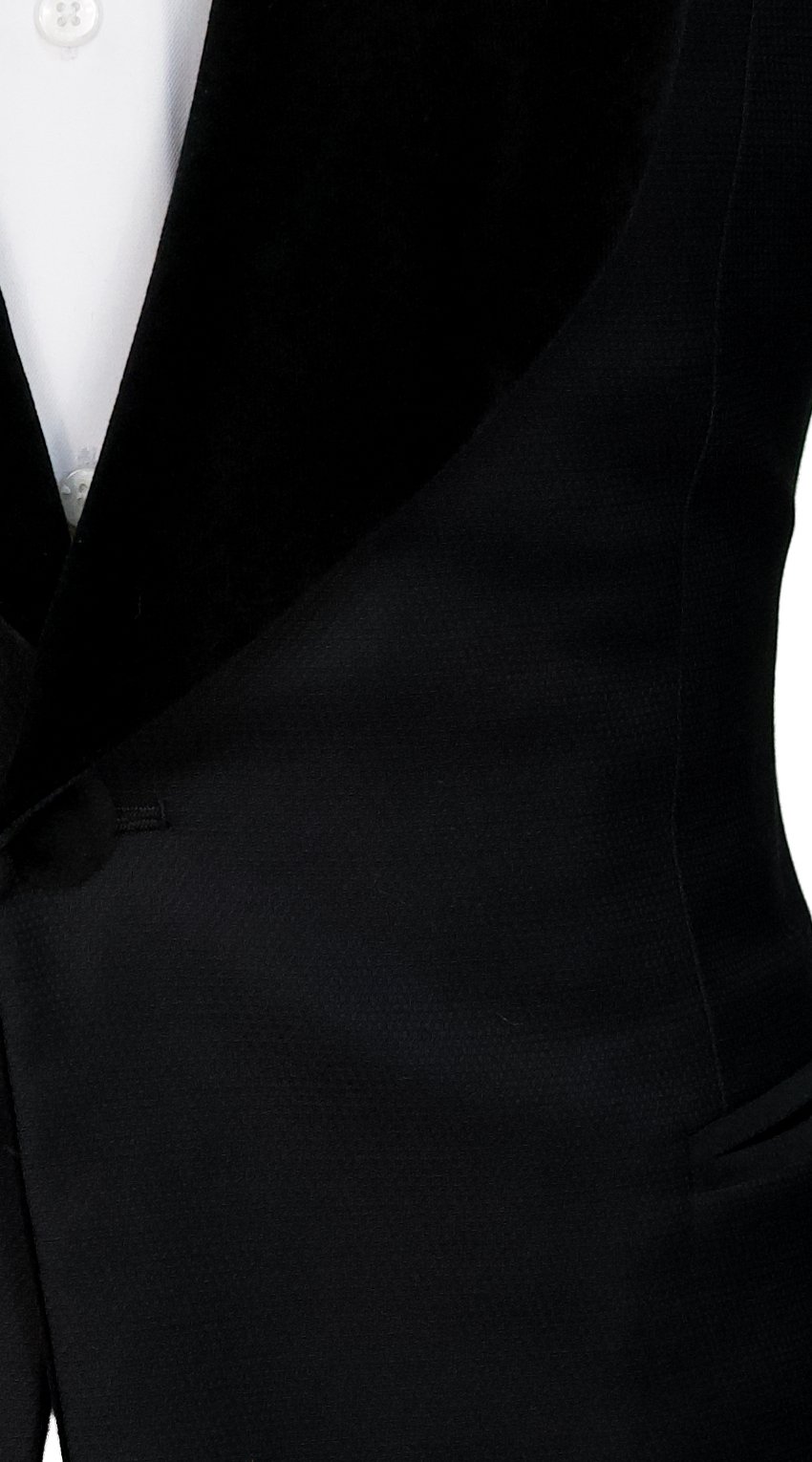 Black Dotted Textured Tuxedo