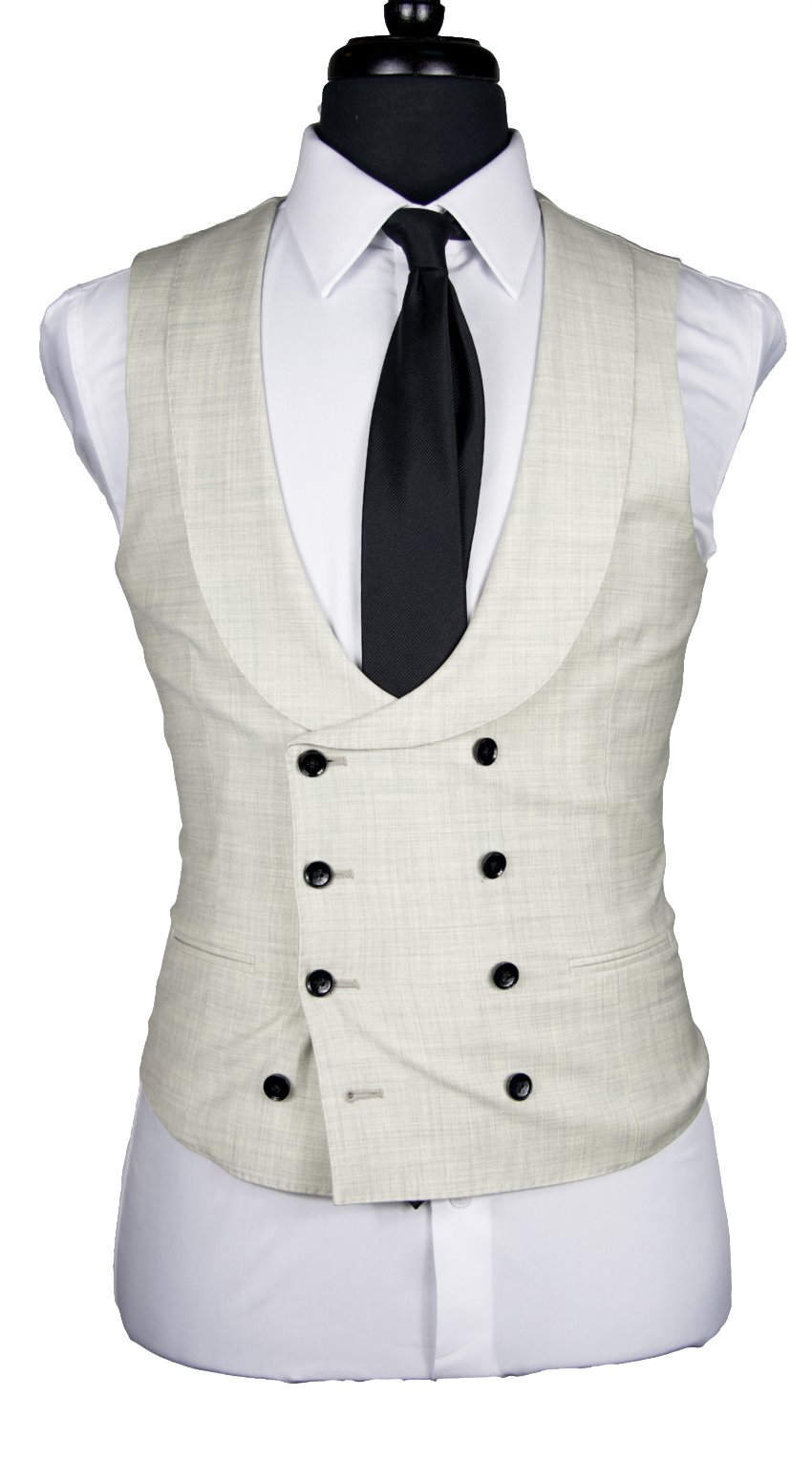 Cream White Wool Suit