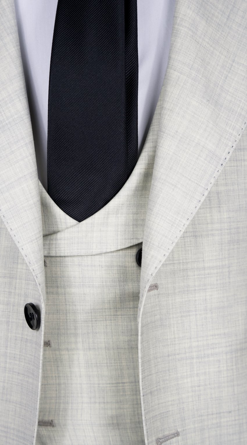 Cream White Wool Suit