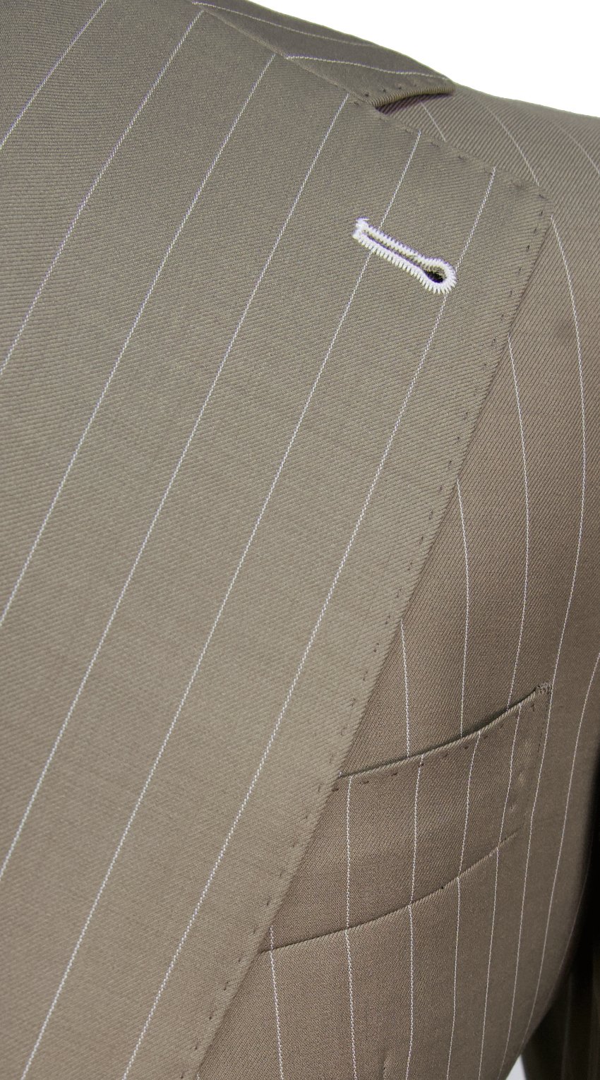 Desert Stripe Wool Suit