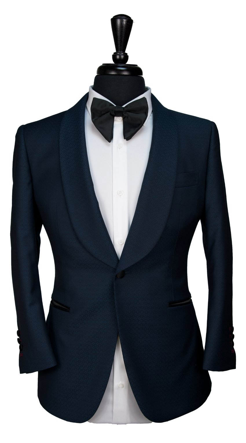 Circular Patterned Teal Tuxedo