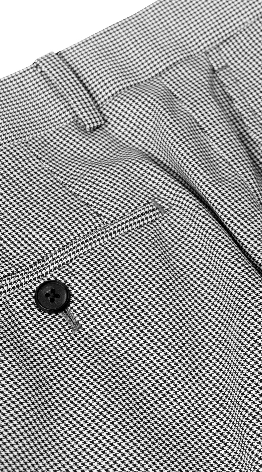 Black Houndstooth Comfort Suit