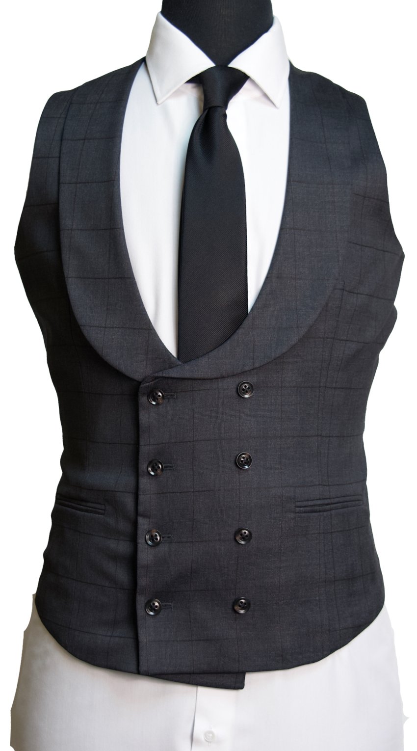 Charcoal Prince of Wales Check Suit