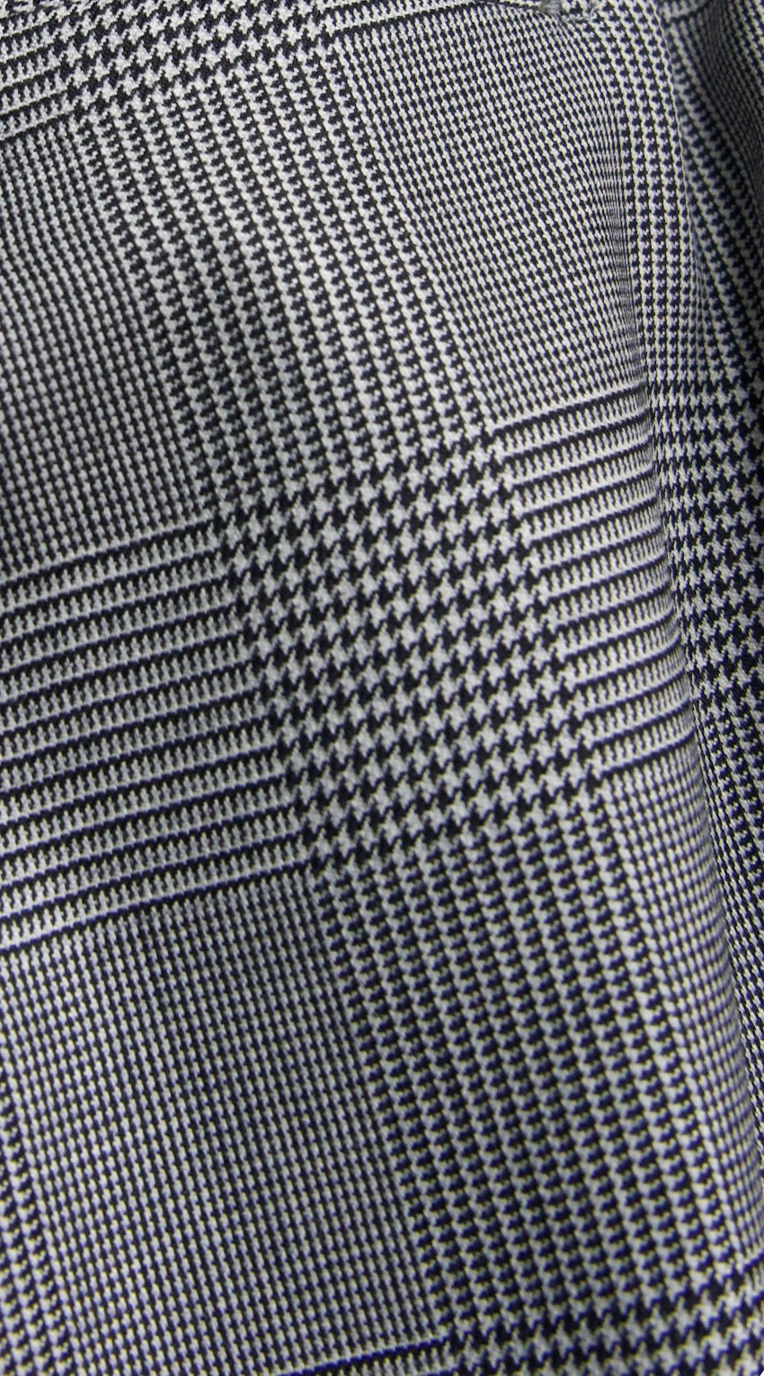 Houndstooth Check Wool Suit