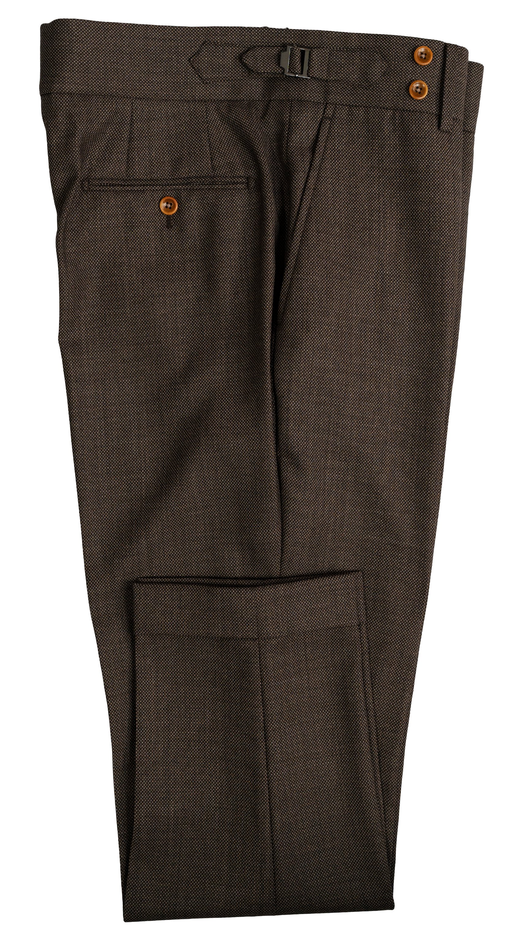 Complet Laine Birdseye Marron Moka